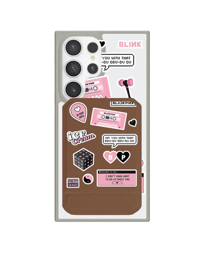 Android Magnetic Multifold Wallet - Blackpink Sticker Pack