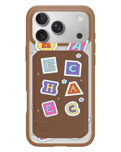 iPhone Magnetic Multifold Wallet - Adorable Monogram 3.0