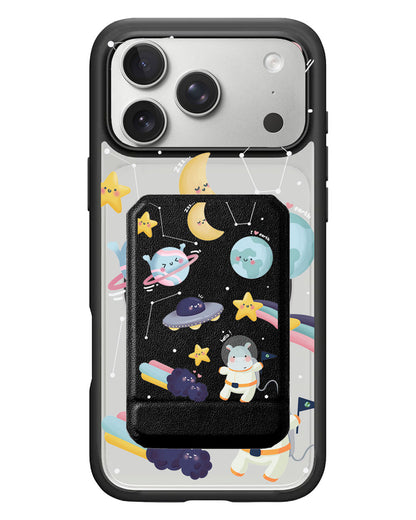 iPhone Magnetic Multifold Wallet - Galaxy