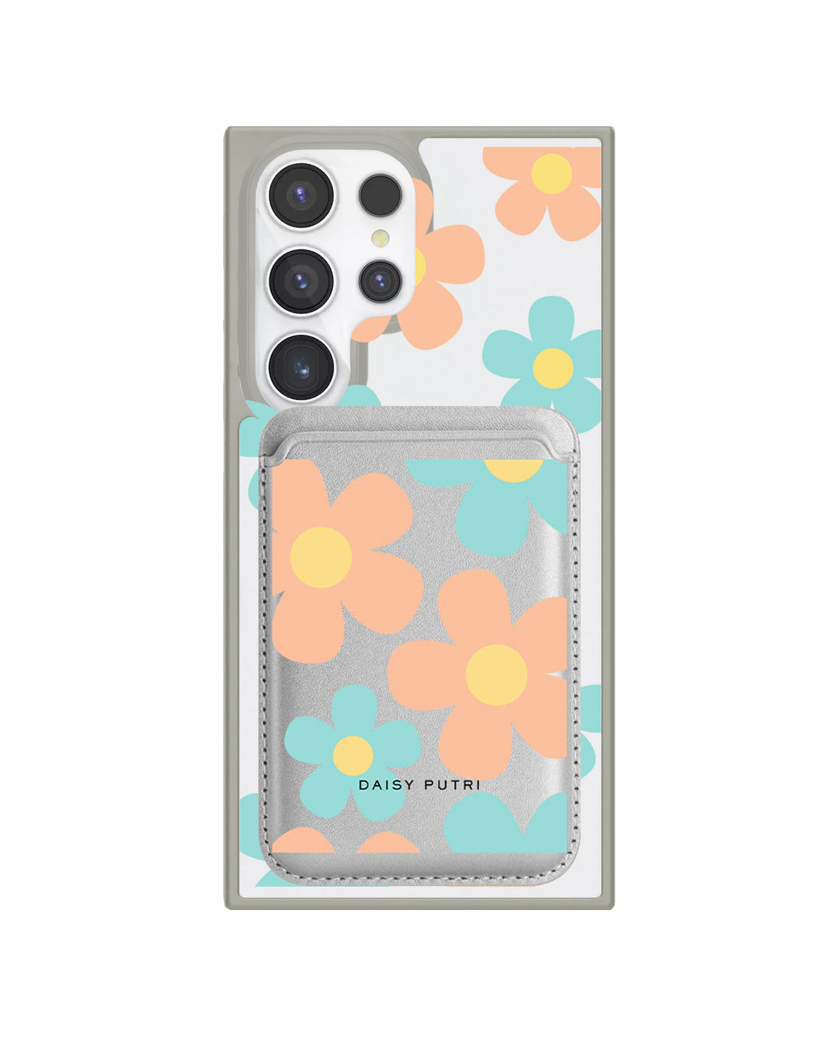 Android Magnetic Wallet Case - Daisy Daze