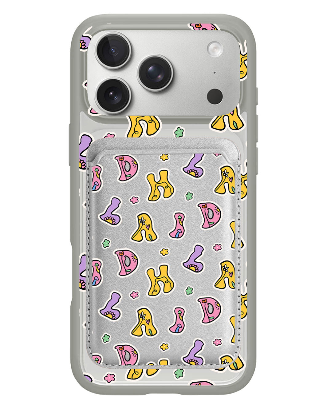 iPhone Magnetic Wallet Case - Playful Monogram 7.0