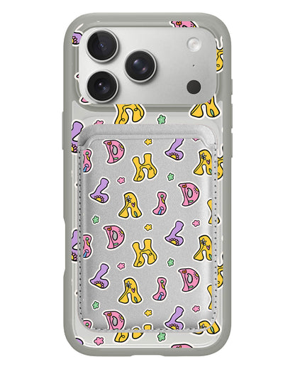 iPhone Magnetic Wallet Case - Playful Monogram 7.0