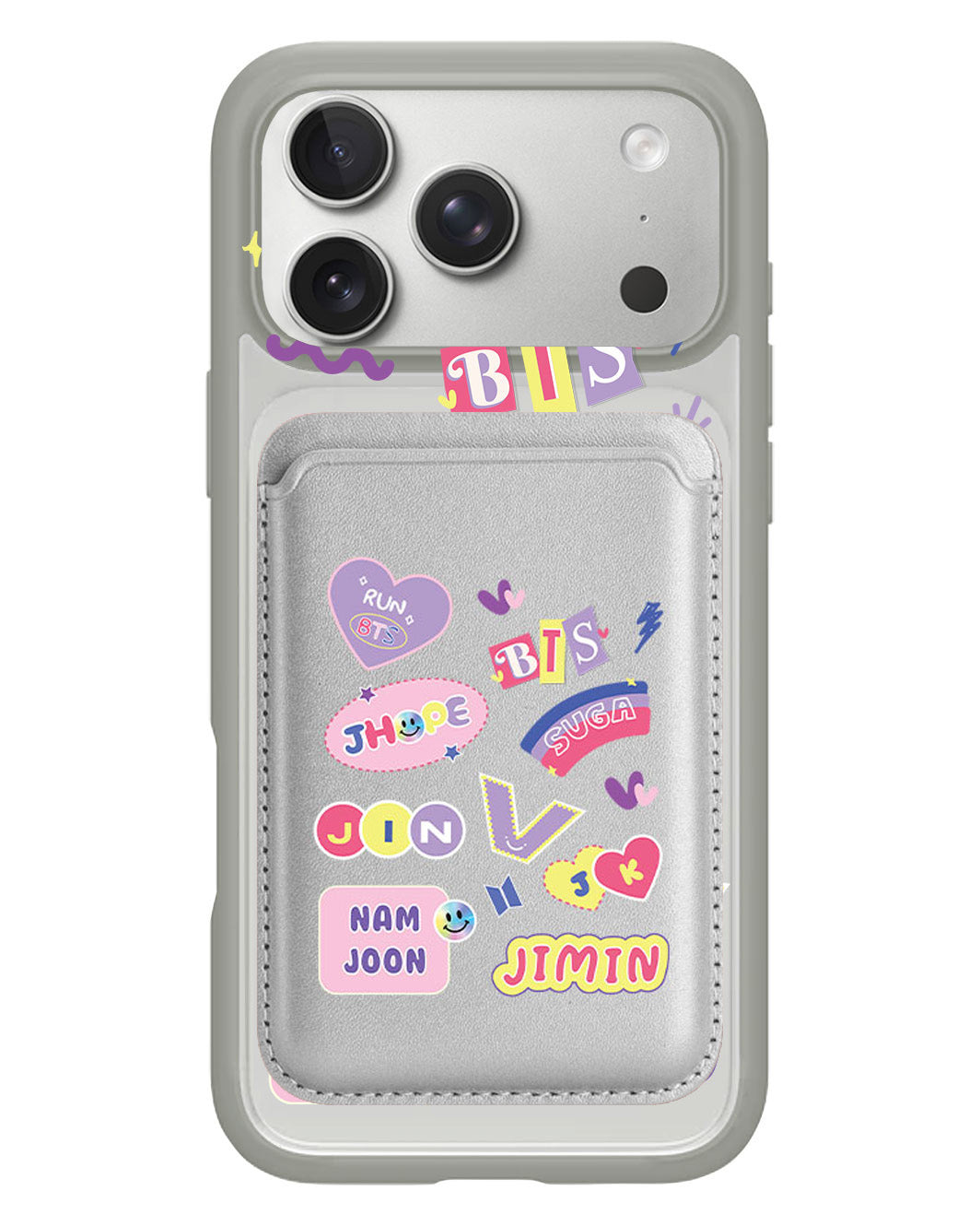 iPhone Magnetic Wallet Case - BTS Members