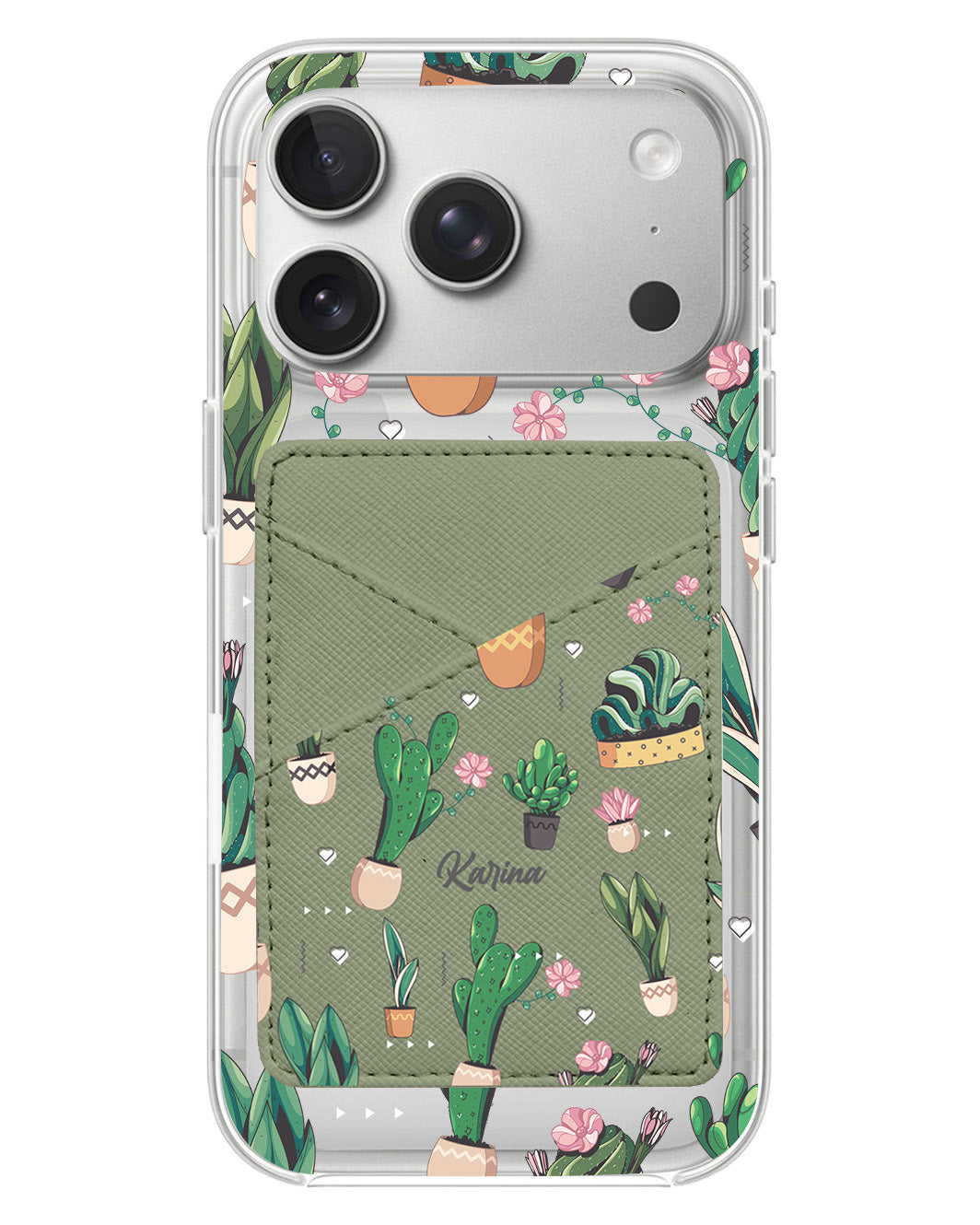iPhone Phone Wallet Case - Cactus 3.0