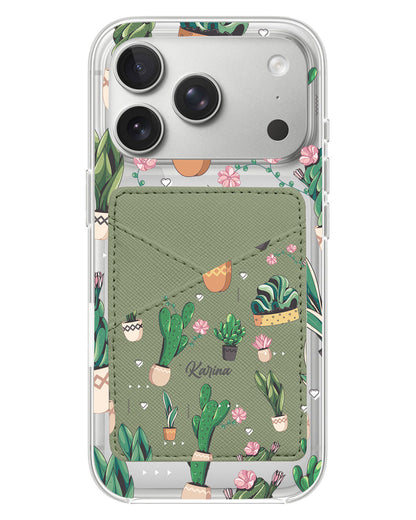 iPhone Phone Wallet Case - Cactus 3.0