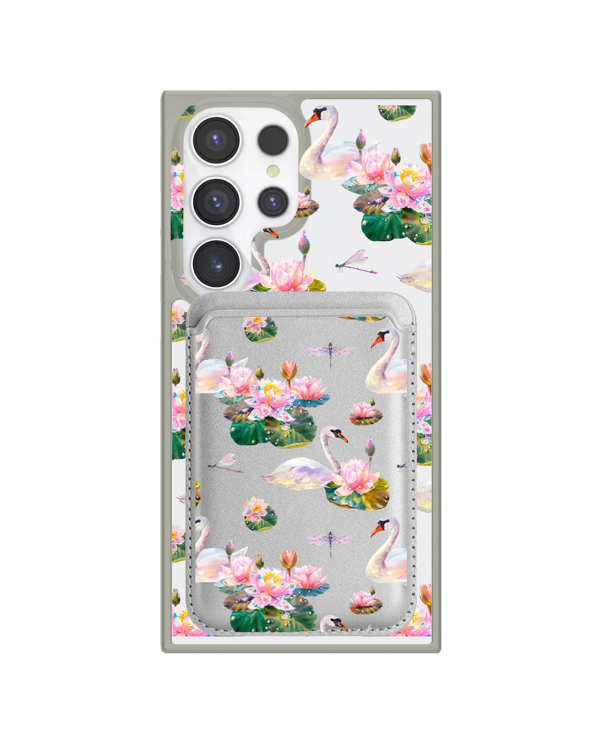 Android Magnetic Wallet Case - Swan