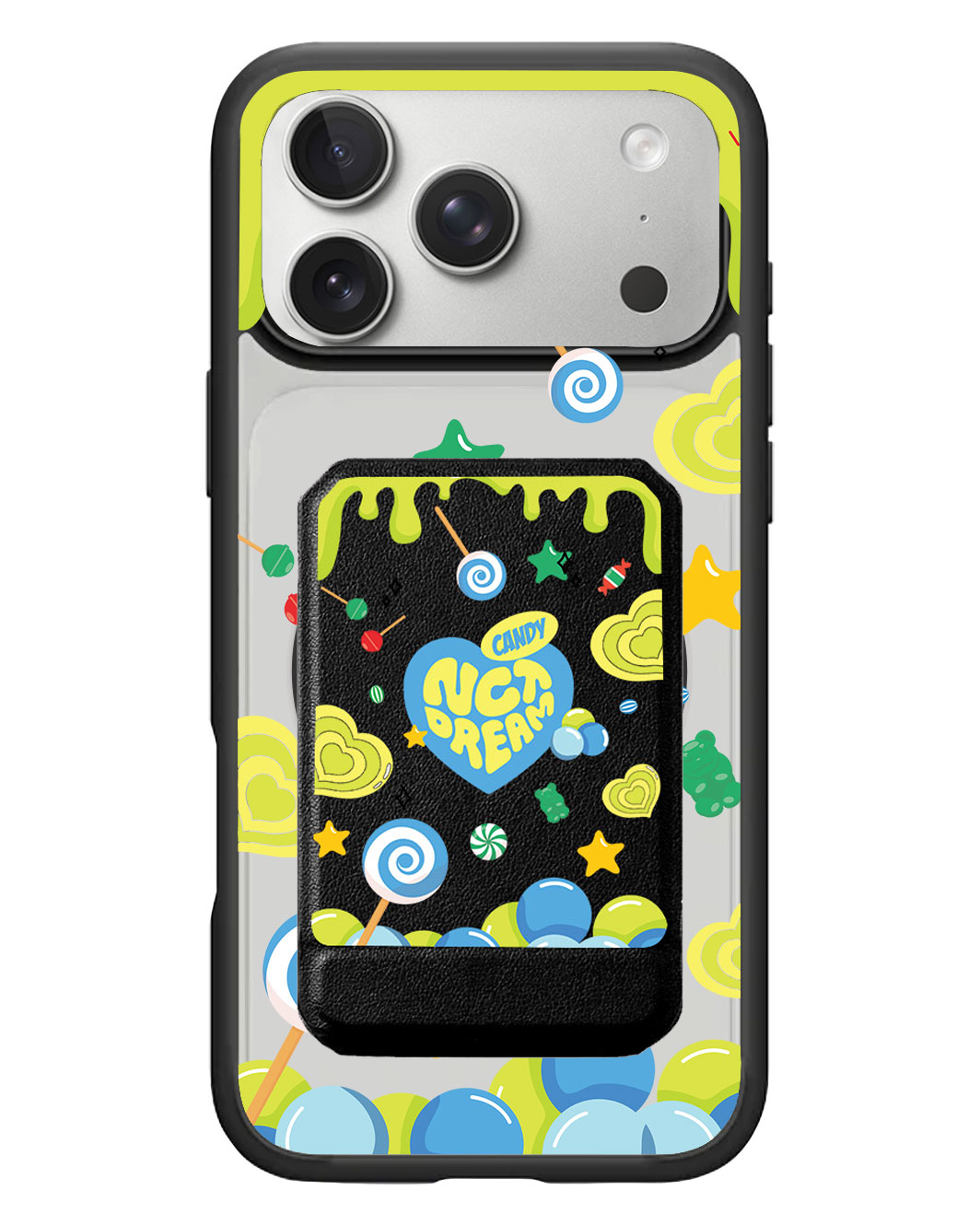 iPhone Magnetic Multifold Wallet - NCT Dream Candy Lime