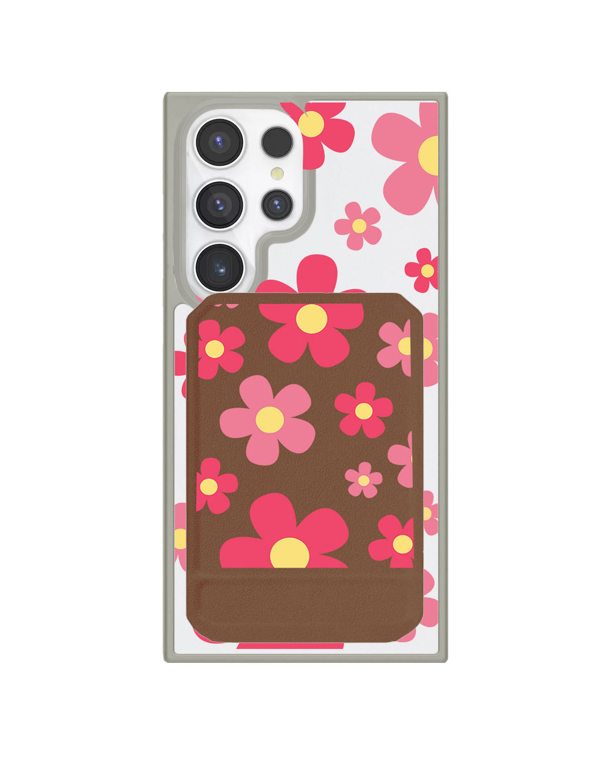 Android Magnetic Multifold Wallet - Daisy Blush