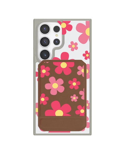 Android Magnetic Multifold Wallet - Daisy Blush