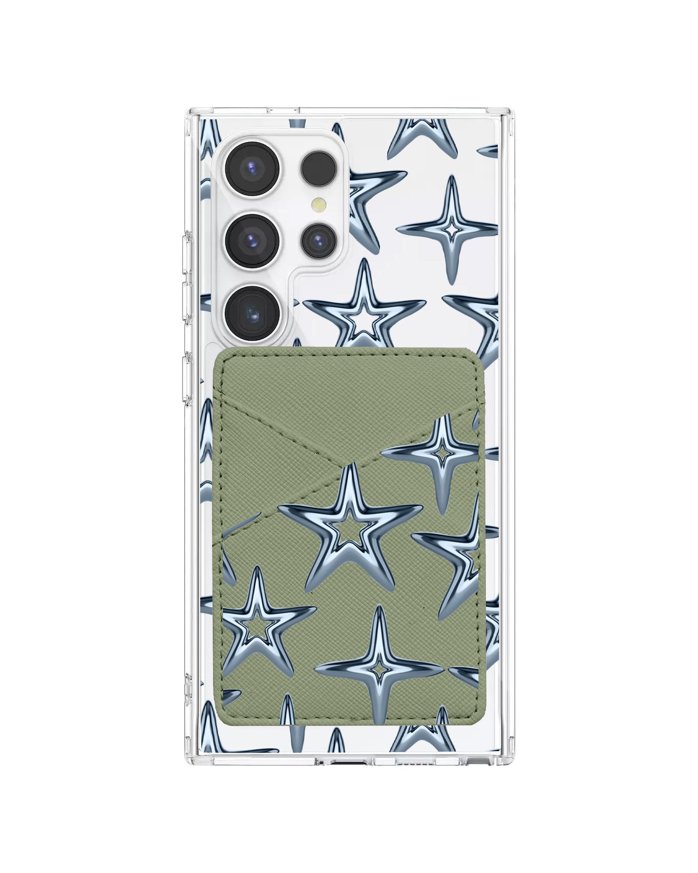 Android Phone Wallet Case - Chrome Star