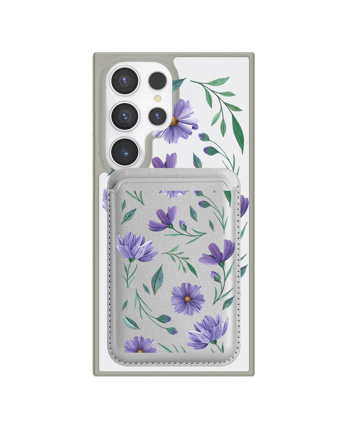 Android Magnetic Wallet Case - February Violet