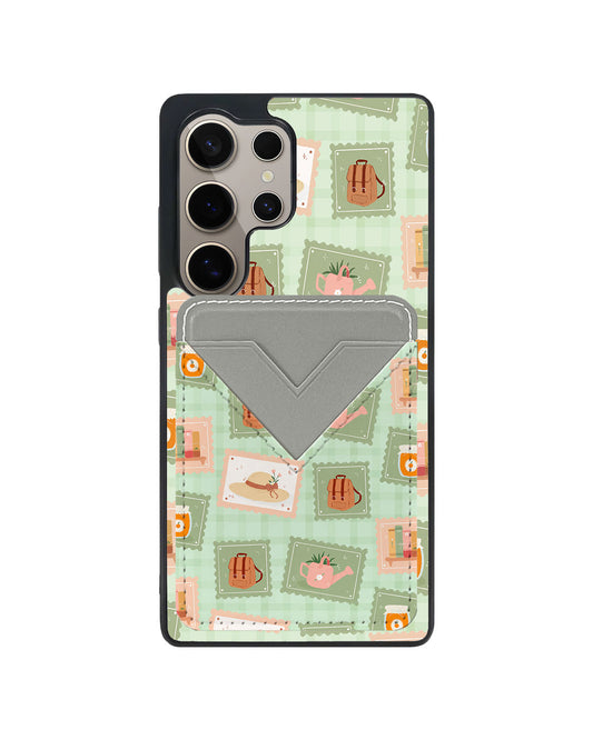 Android Avant Wallet Case - Cottagecore Stamp
