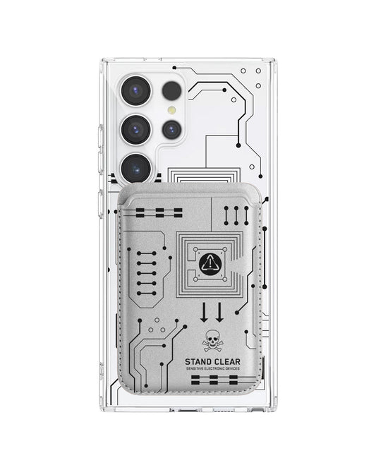 Android Magnetic Wallet Case - Circuit Black