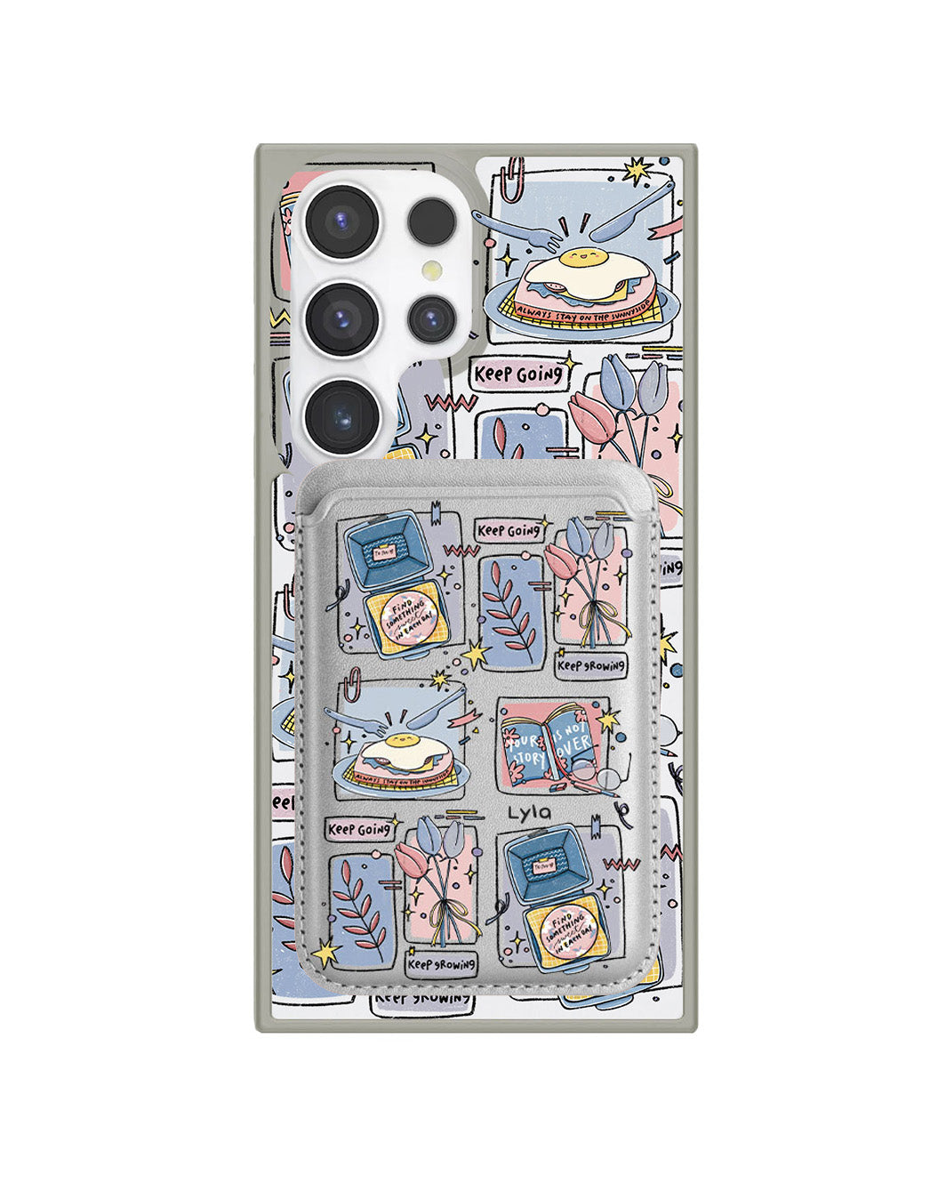 Android Magnetic Wallet Case - Grow (Sunnysidearteu)