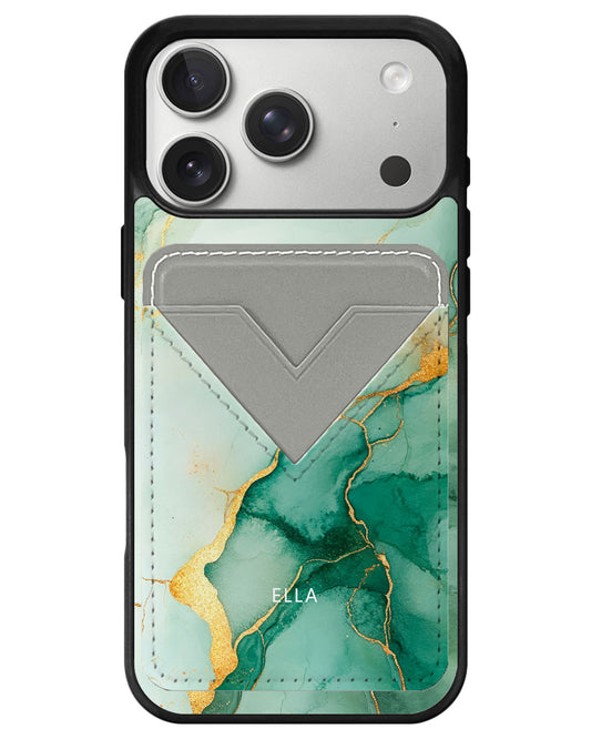 iPhone Avant Wallet Case - Emerald Green