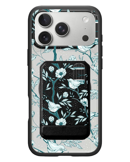 iPhone Magnetic Multifold Wallet - Lovebird Monochrome 6.0