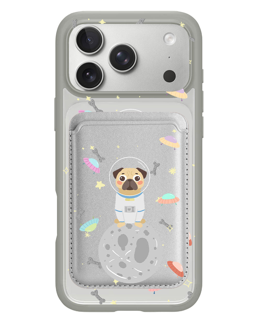 iPhone Magnetic Wallet Case - Pugstronauts