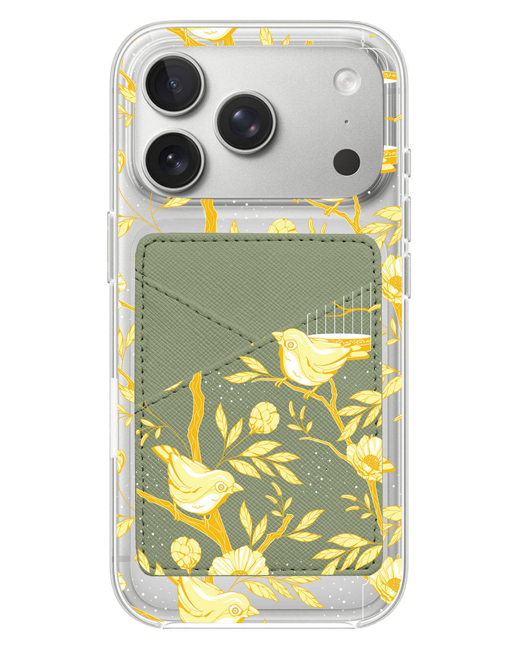 iPhone Phone Wallet Case - Lovebird Monochrome 2.0