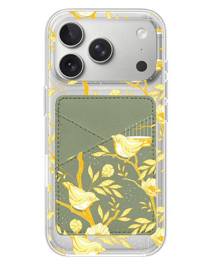 iPhone Phone Wallet Case - Lovebird Monochrome 2.0