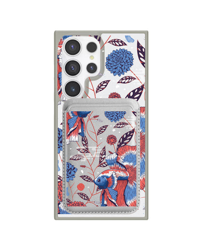 Android Magnetic Wallet Case - Fish & Floral 2.0