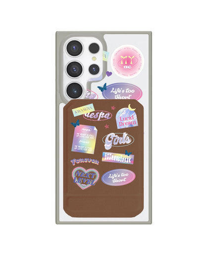 Android Magnetic Multifold Wallet - Aespa Girls Pack