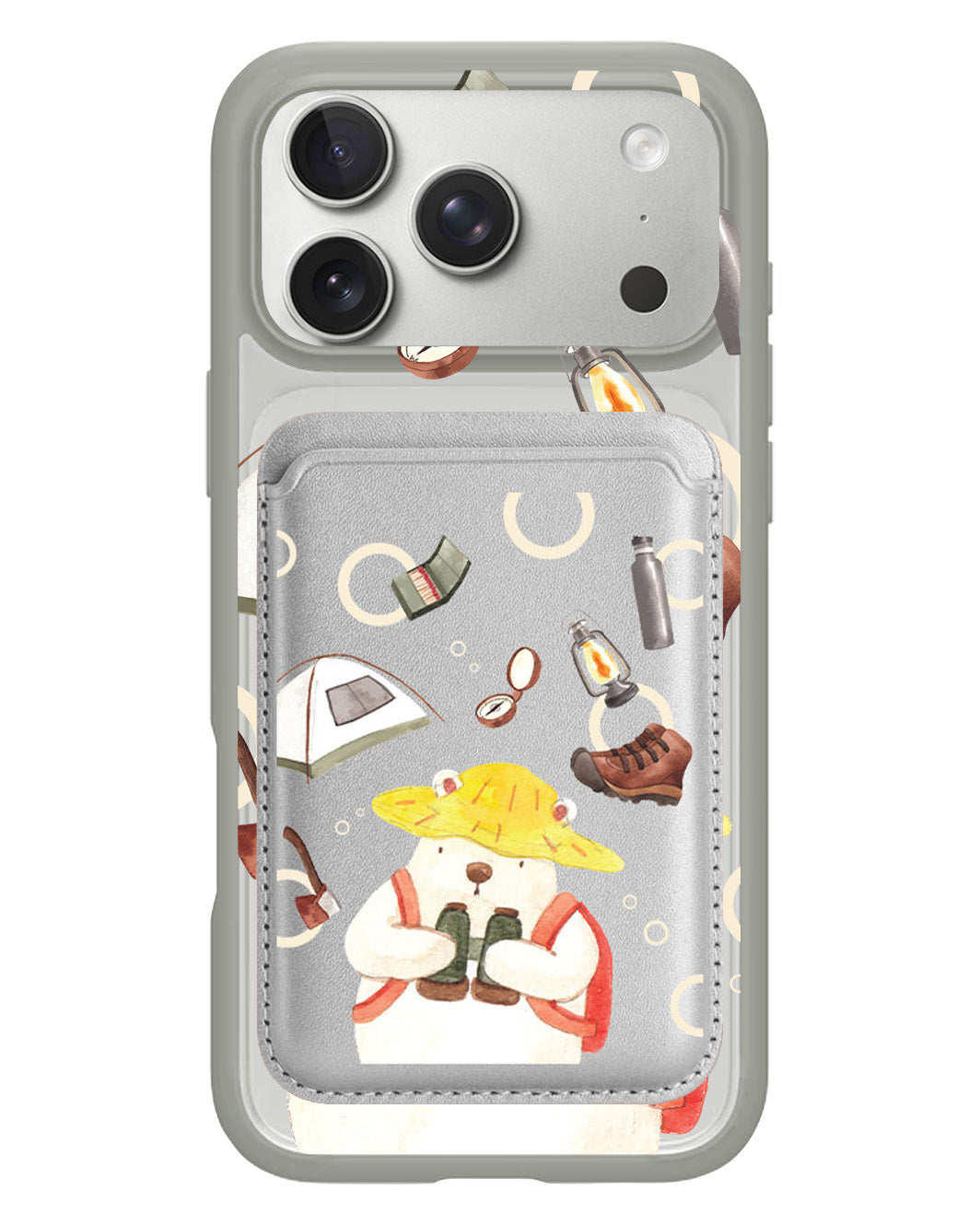 iPhone Magnetic Wallet Case - Advanture Of Bear