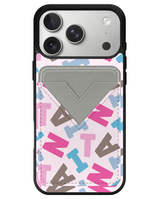 iPhone Avant Wallet Case - Scattered Monogram 2.0