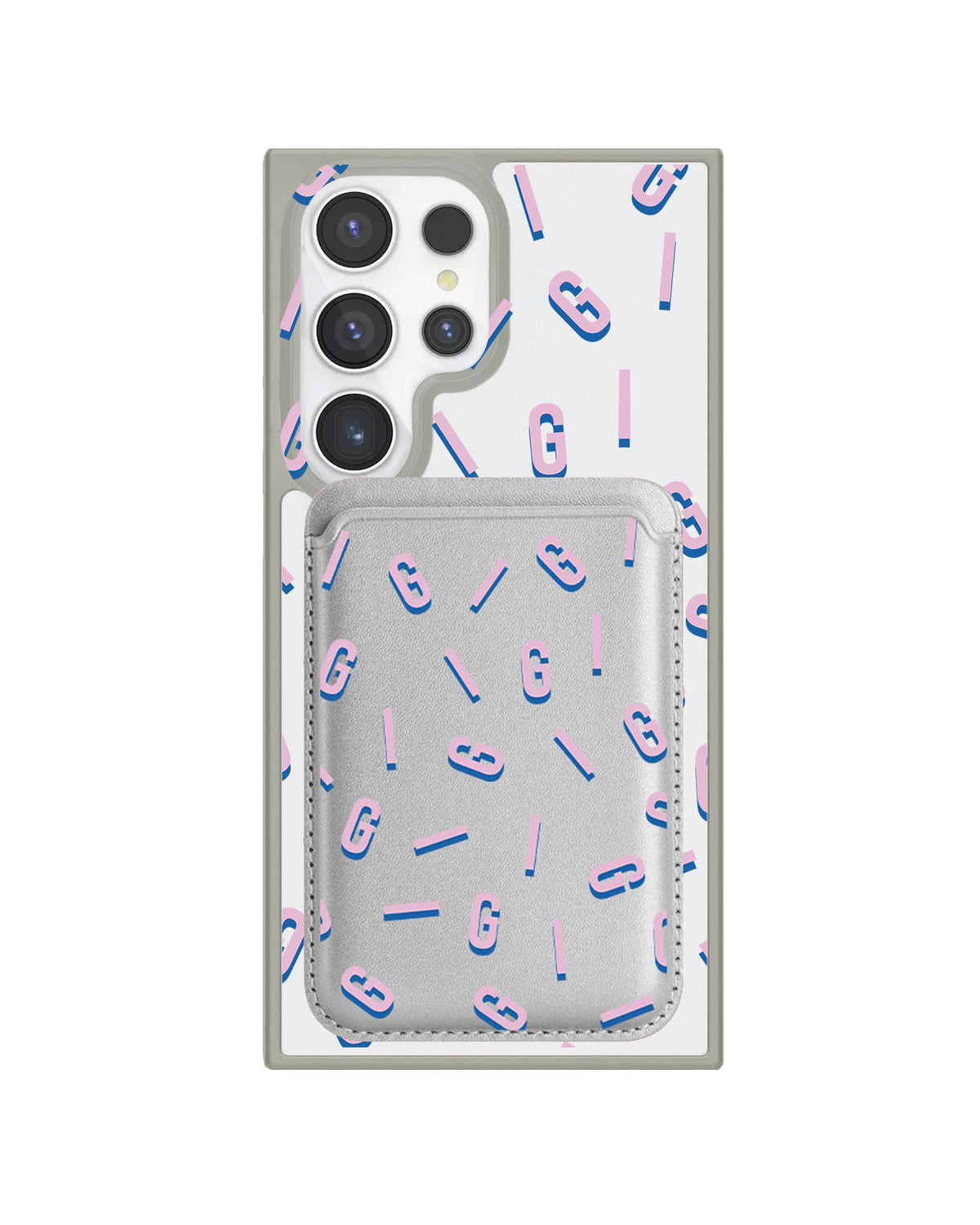 Android Magnetic Wallet Case - Monogram 1.0 Cotton Candy