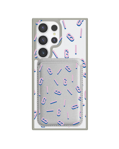 Android Magnetic Wallet Case - Monogram 1.0 Cotton Candy