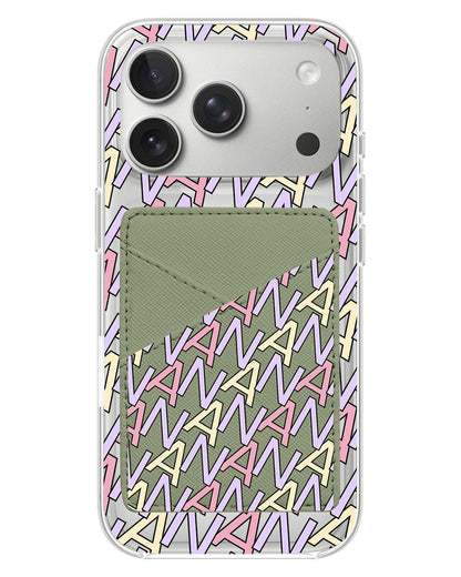 iPhone Phone Wallet Case - Initial 5.0 Monogram