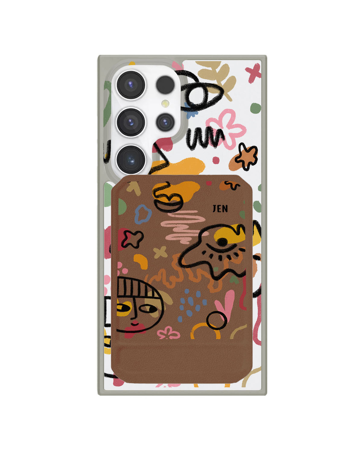 Android Magnetic Multifold Wallet - Abstract 3.0