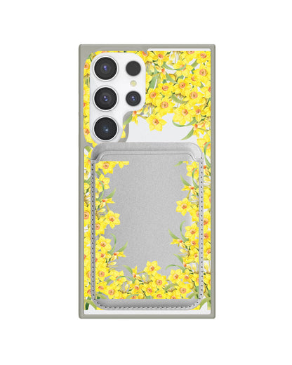 Android Magnetic Wallet Case - March Daffodil