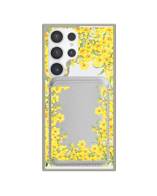 Android Magnetic Wallet Case - March Daffodil