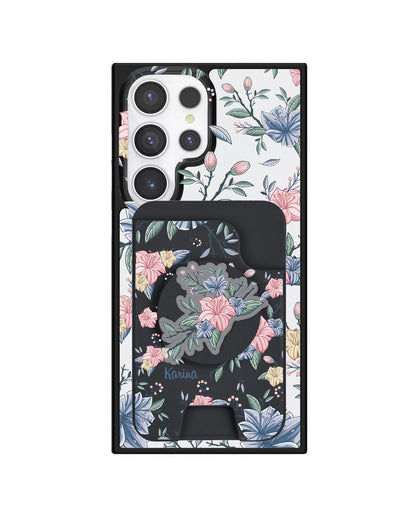 Android Magpop Wallet - Pink & Blue Floral