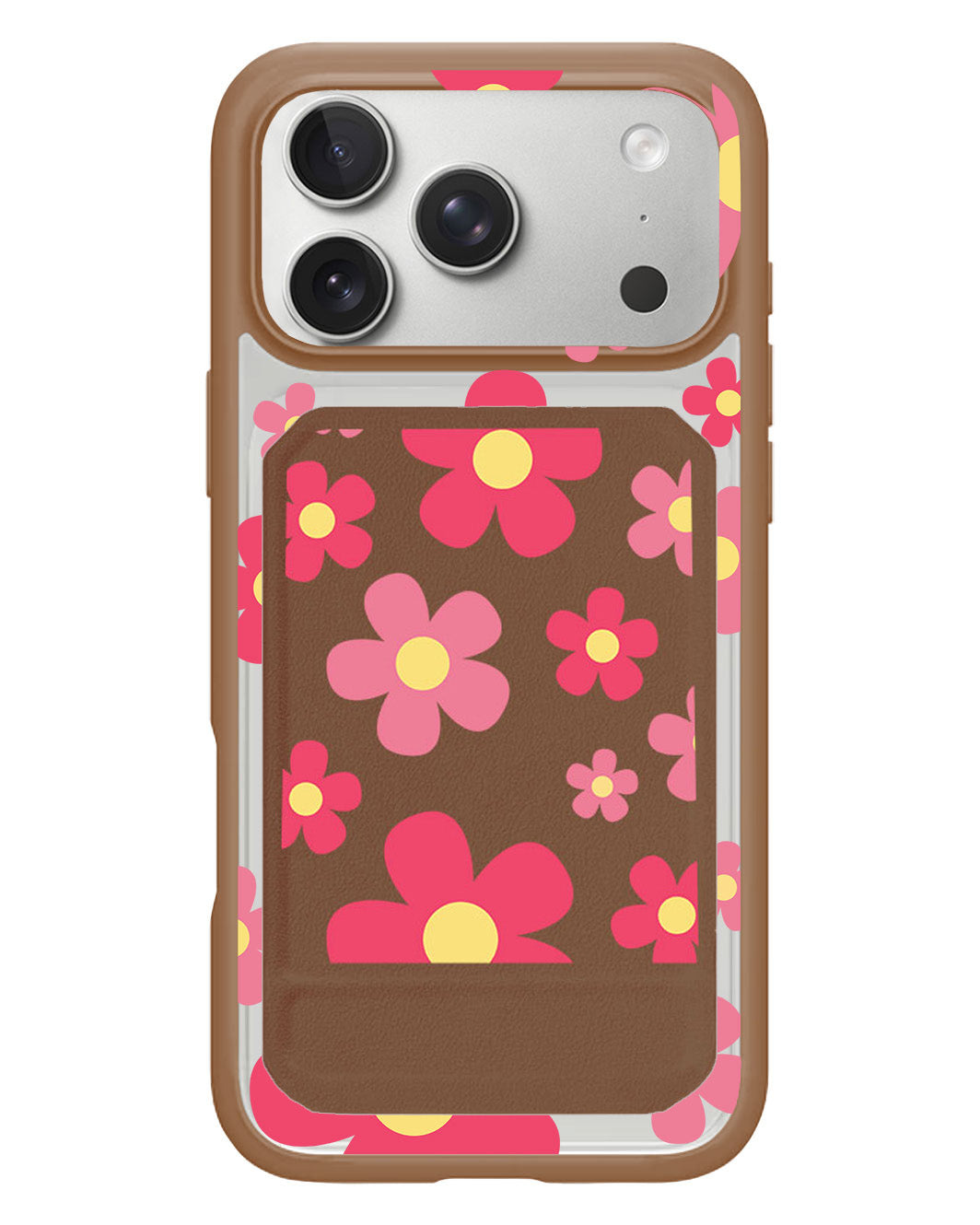 iPhone Magnetic Multifold Wallet - Daisy Blush