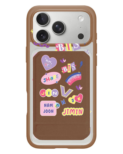 iPhone Magnetic Multifold Wallet - BTS Members