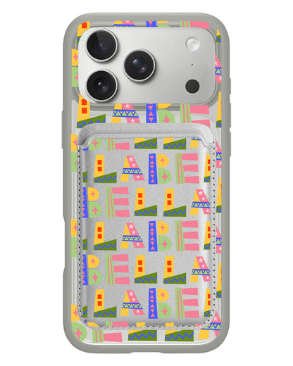 iPhone Magnetic Wallet Case - Playful Monogram 5.0