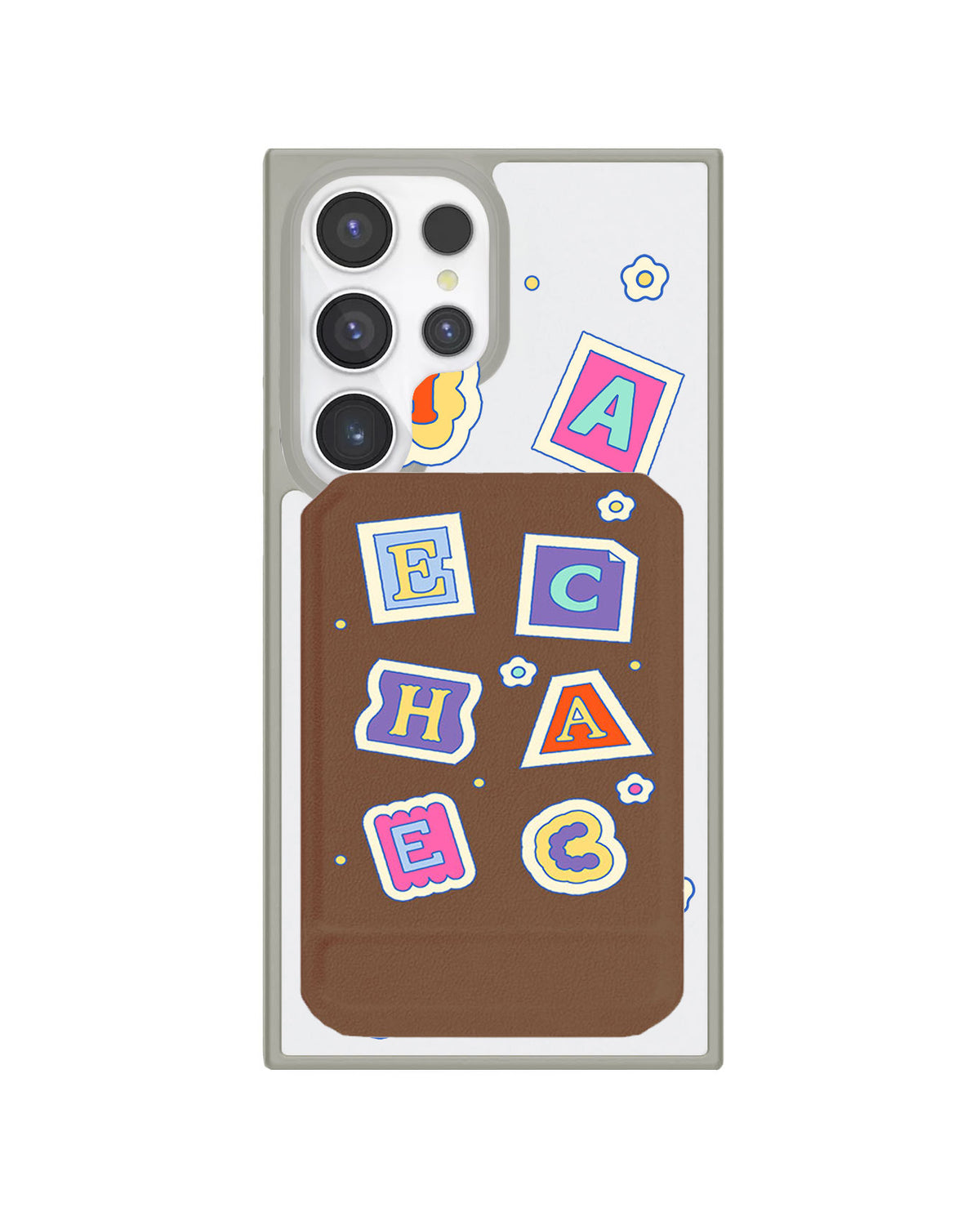 Android Magnetic Multifold Wallet - Adorable Monogram 3.0