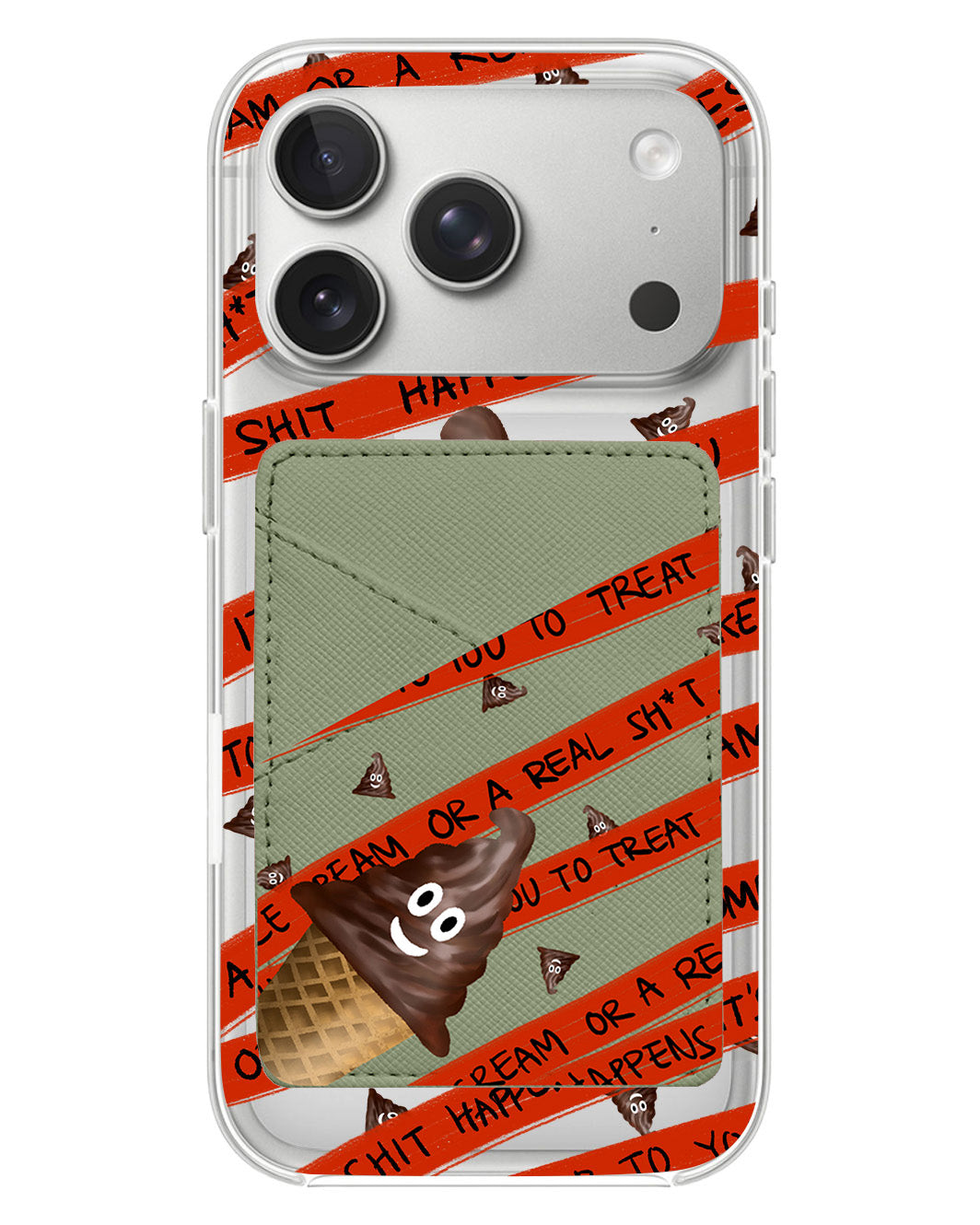 iPhone Phone Wallet Case - Oh..Shit Happens