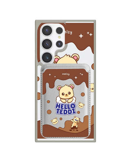 Android Magnetic Wallet Case - Hello Teddy 1.0