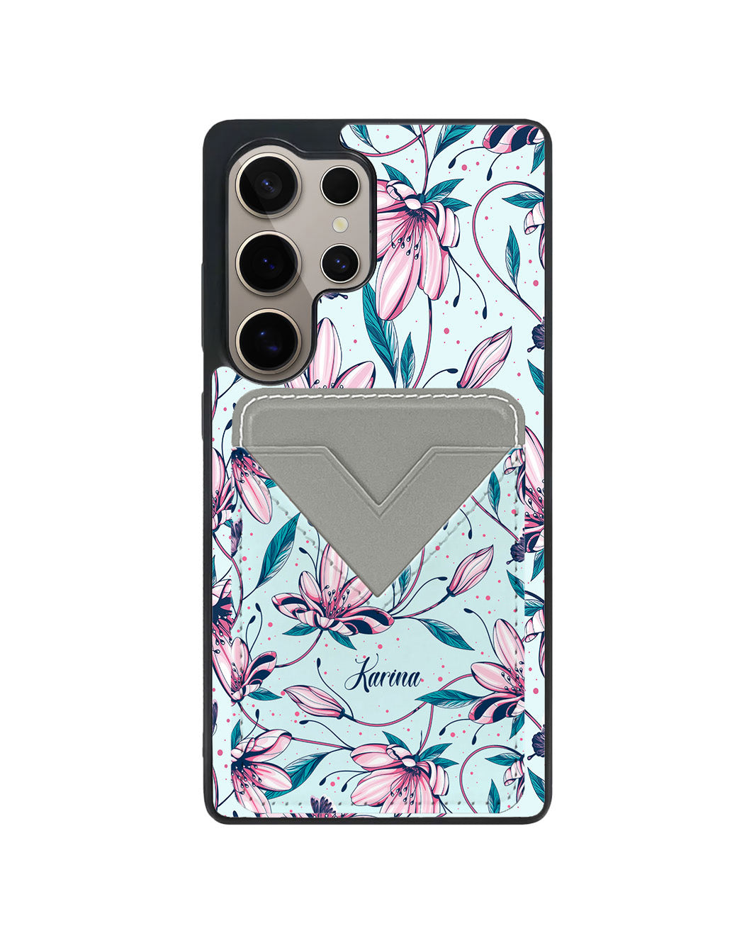 Android Avant Wallet Case - Pink Tulip