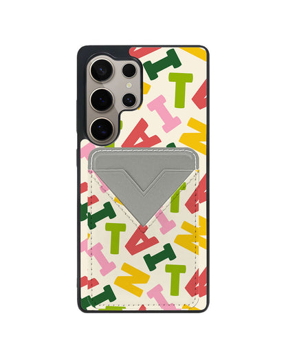 Android Avant Wallet Case - Scattered Monogram 3.0
