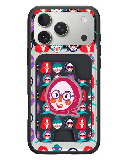 iPhone Magpop Wallet - Cute Sweety Faces