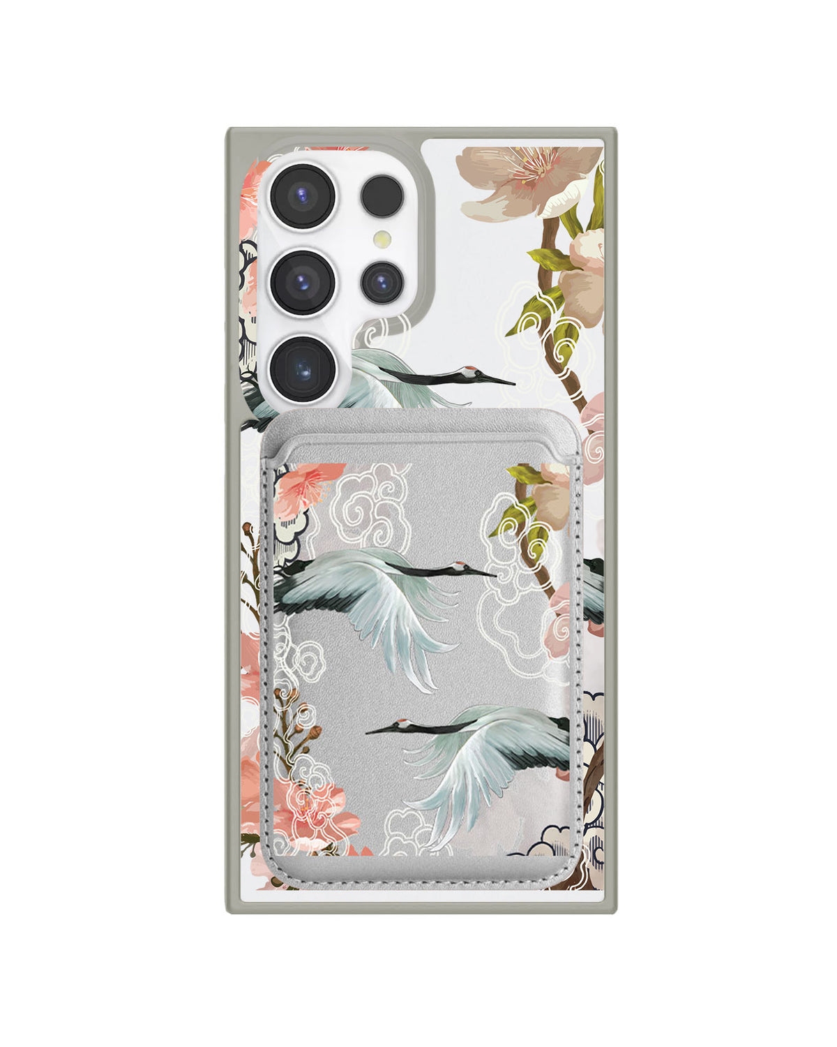 Android Magnetic Wallet Case - Oil Painting Birds