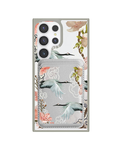 Android Magnetic Wallet Case - Oil Painting Birds