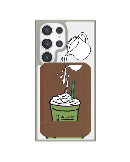 Android Magnetic Multifold Wallet - Matcha Frappe