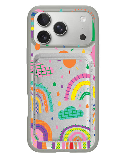 iPhone Magnetic Wallet Case - Rainbow