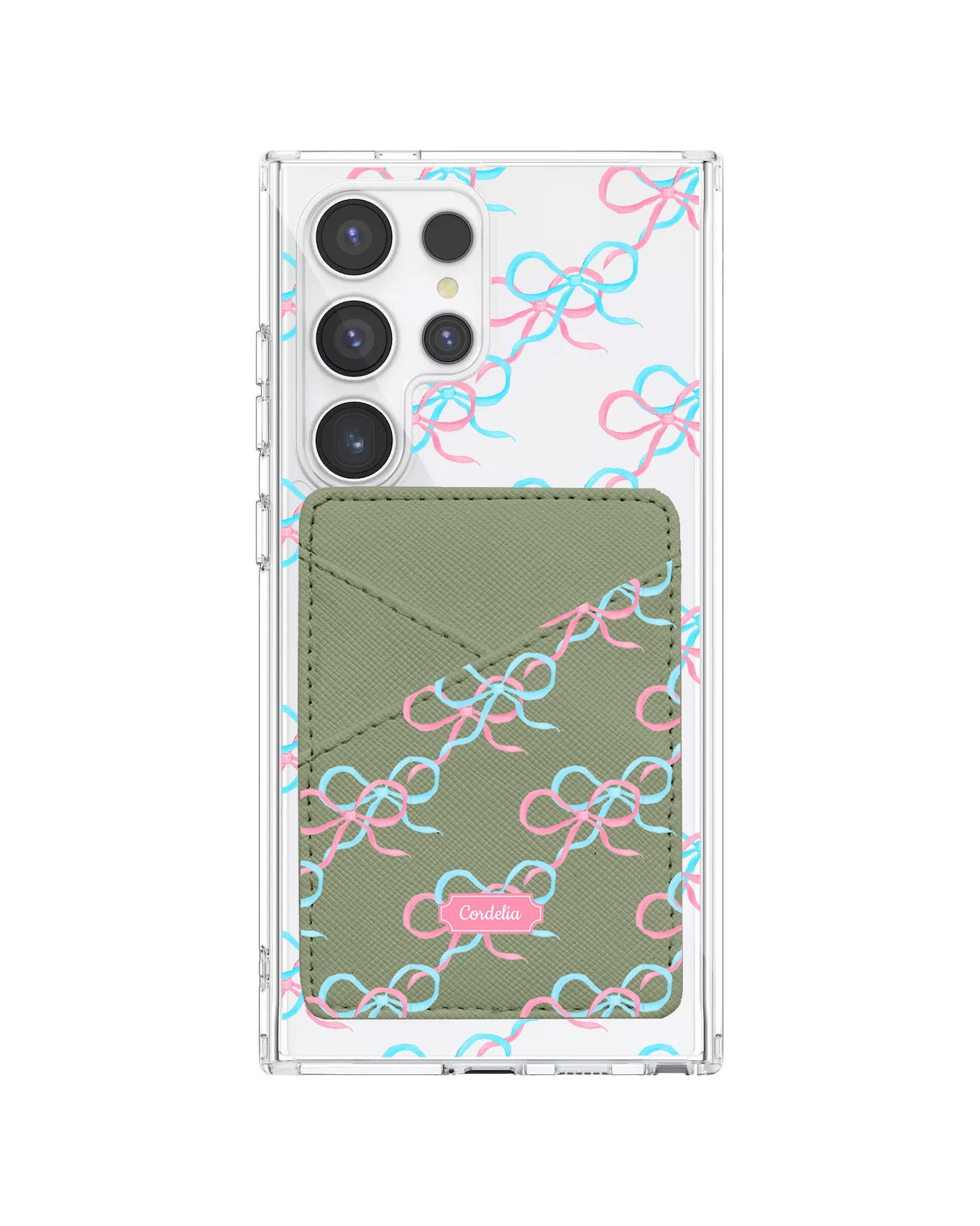 Android Phone Wallet Case - Coquette Overlap Bow
