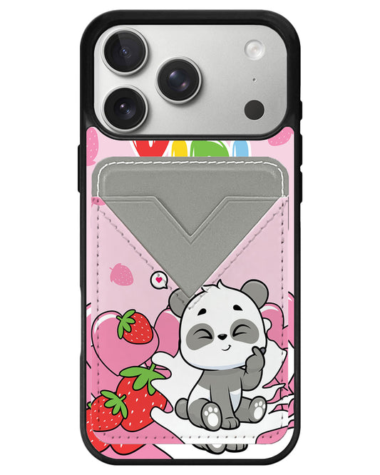 iPhone Avant Wallet Case - Yipi Strawberry Kiss