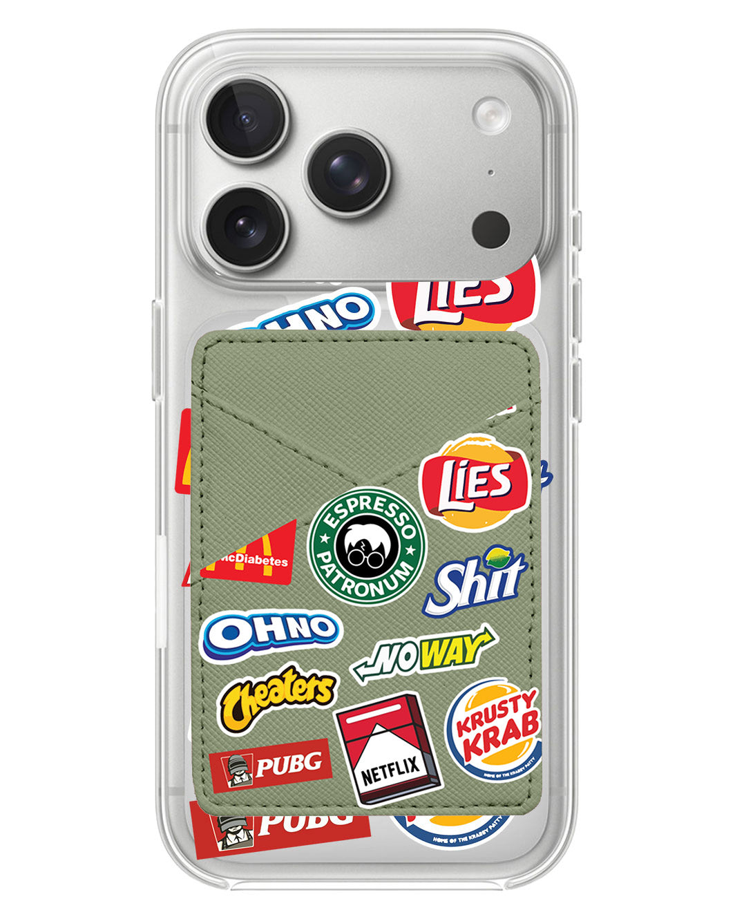 iPhone Phone Wallet Case - Food Parody
